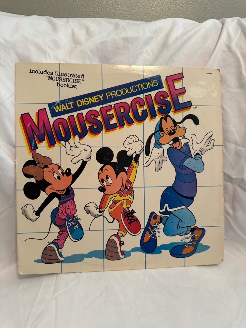 Walt Disney Productions Mousercise Vinyl Record - Colorful Cover